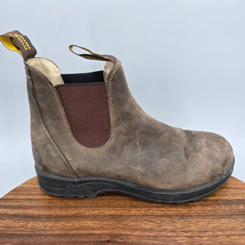 Blundstone All-Terrain Chelsea Boots Mens 7.5 US / 6.5 UK Rustic Brown Leather